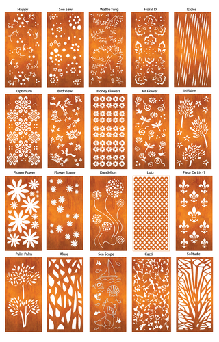 Metal Privacy Screens - https://rusticaornamentals.com