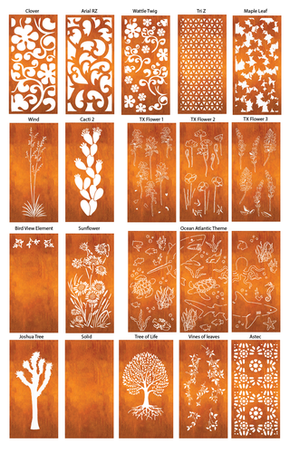Outdoor Privacy Panels - https://rusticaornamentals.com