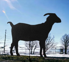 Goat metal statue