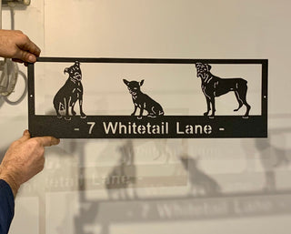 custom address sign