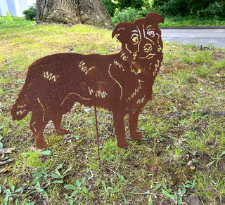 Dog grave marker