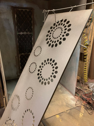 Mamparas de privacidad para exteriores o arte de pared de metal para exteriores
