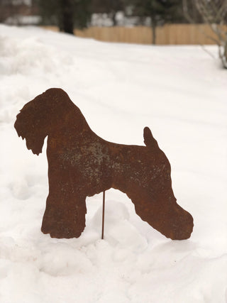 Soft Coated Wheaten Terrier Garden Stake or Wall Hanging