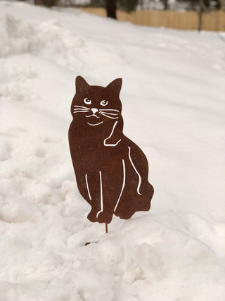 Arte de pared o de jardín para gatos
