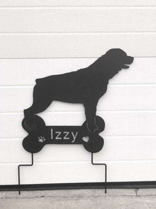 Rottweiler Garden Stake or Wall Hanging