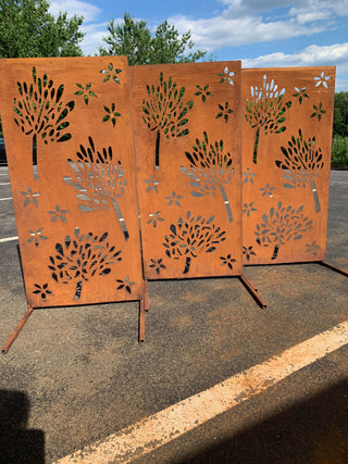 metal privacy screens outdoor