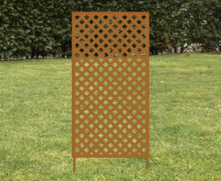 Opciones de diseño de arte de pared de metal o mampara de privacidad personalizada