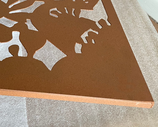 Mampara de metal para privacidad o arte de pared de metal de gran tamaño