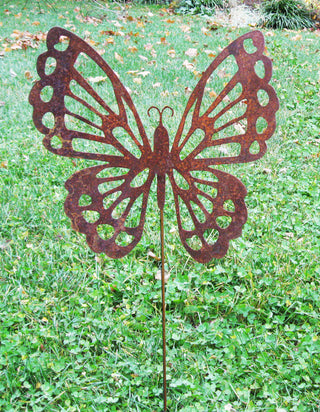 Estaca para jardín o colgante de pared para mariposas