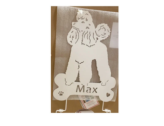 white poodle