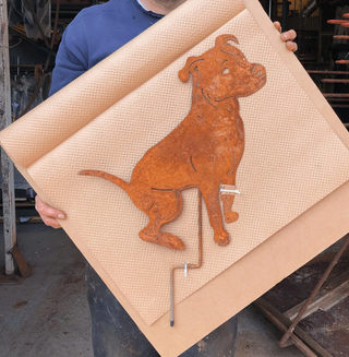 Pit Bull Garden Statue or Wall Art