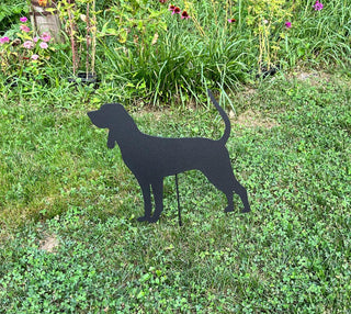 Dog garden statue