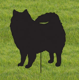American Eskimo Dog Garden Stake or Wall Hanging
