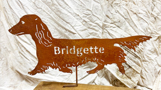 Long Haired Dachshund Memorial