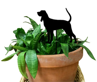 Black and Tan Coonhound Plant Stake