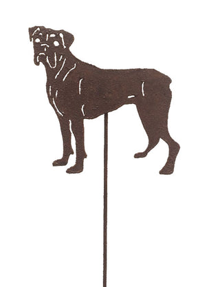 rust patina boxer plant stake