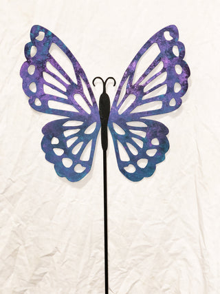 Estaca para jardín o colgante de pared para mariposas