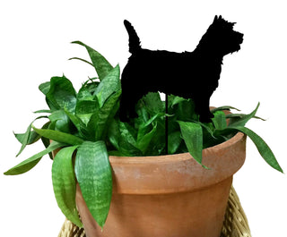 Cairn Terrier Plant Stake