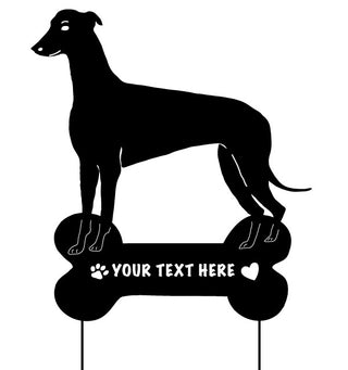greyhound garden stake