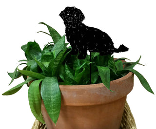 Havanese Dog Plant Stake