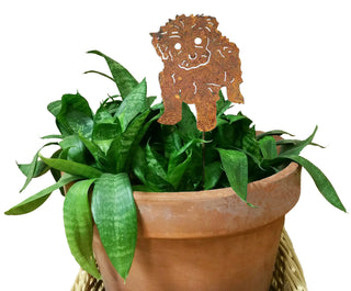 Estaca de planta para perro maltés