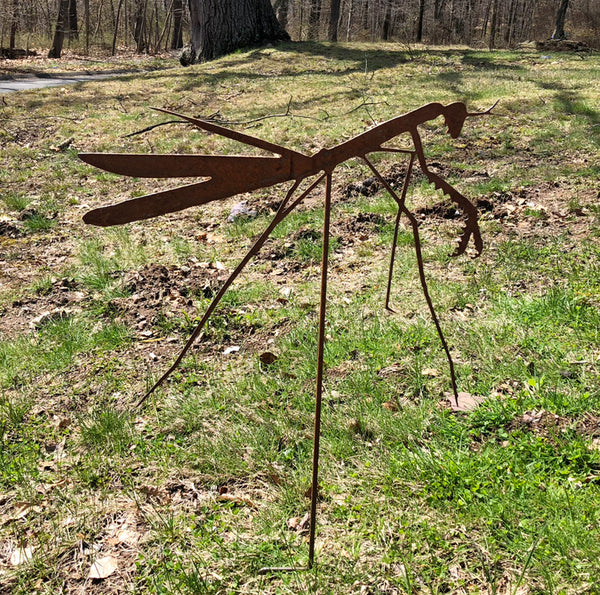 Praying Mantis Garden Stake / Yard Art Rustica Ornamentals