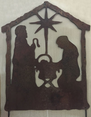 large outdoor nativity set