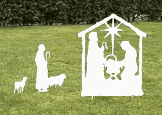Christmas Nativity Scene / Manger / Large Outdoor Nativity Set