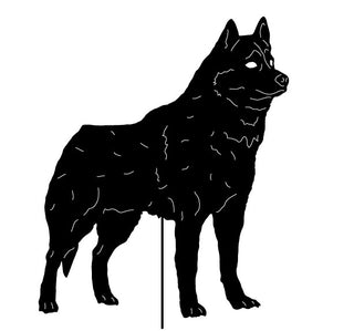 Husky grave marker