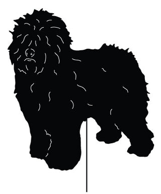 sheepdog garden stake