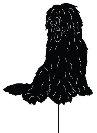 sheepdog garden stake