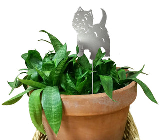 West Highland Terrier Sparkle Plant Stake