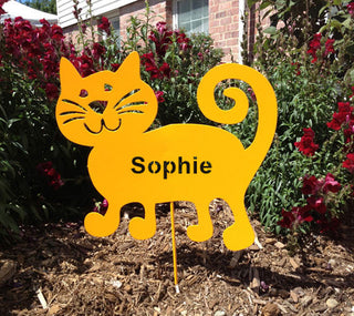 Personalized cat memorial