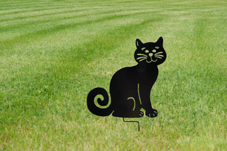 Black Ziggly Cat Sitting