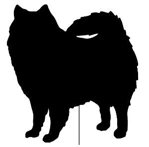 American Eskimo Plant Stake