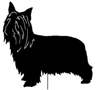 Australian Silky Terrier Garden Stake