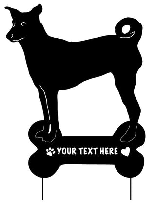 Basenji Garden Stake or Wall Hanging