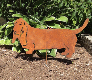 Basset Hound Garden Stake