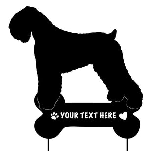 Black Russian Terrier Garden Stake or Wall Hanging / Dog Memorial