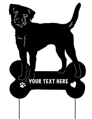 Custom Border Terrier dog memorial