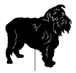 Brussels Griffon Garden Stake Style 2