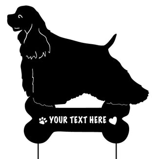 Customizable Cocker Spaniel Lawn Art