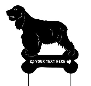 Customizable Cocker Spaniel Lawn Art