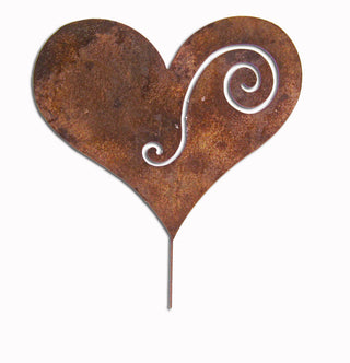 Estaca de planta en forma de corazón o adorno colgante