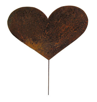 Estaca de jardín en forma de corazón o decoración de pared en forma de corazón de metal / Decoraciones para exteriores para el día de San Valentín