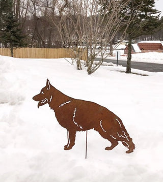 German Shepherd Metal Art
