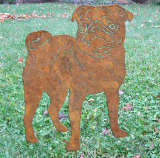 Pug Garden Stake