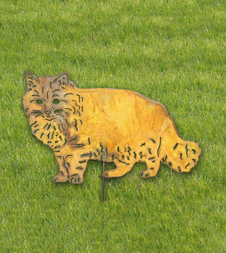 Long Haired Cat Garden Stake