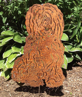 Tibetan Terrier Garden Stake