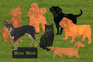 Dog Breeds Garden Stakes